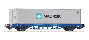 Wagon kontenerowy 1x40' Containe,  PKP, skala H0, PIKO 58743