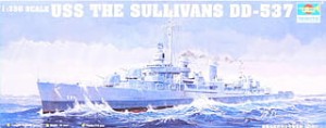 Niszczyciel USS Sullivans, skala 1:350, TRUMPETER 05304