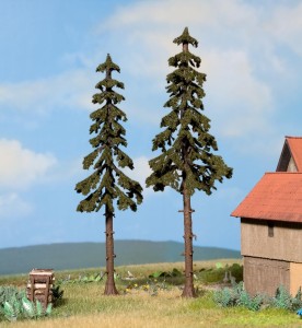 2 świerki wysokopienne, skala H0, NOCH 21926