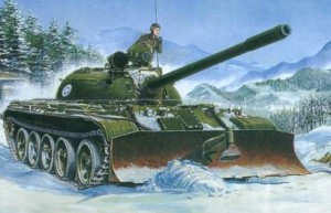 T-55 Model 1955 with BTU55, skala 1:35, TRUMPETER 00313