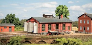 Parowozownia dwutorowa, skala TT, 13233 AUHAGEN