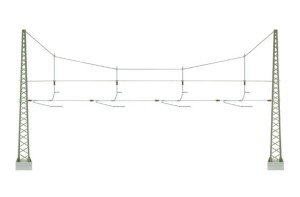 Poprzeczny zespół nośny, 4 tory, skala N, VIESSMANN 4363