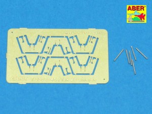 Elementy fototrawione, zestaw luf do niemieckich okretów, skala 1:350, Aber L-46