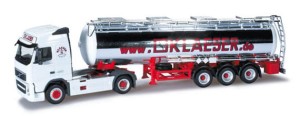 Volvo FH GL siodłowiec z cysterną, skala H0, HERPA 301565