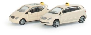 Zestaw 2-samochodów Taxi - MB A-Klasse/MB B-Klasse, skala N, HERPA 065375