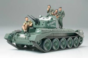 Czołg, Crusader MK.I/II + 4 figurki, skala 1:48, Tamiya 32546