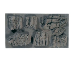 Piaskowiec, skały, 6 szt, skala H0, NOCH 58452