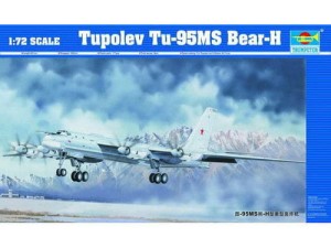 Soviet Bomber Tupolev Tu-95 MS Bear H, skala 1:72, TRUMPETER 01601