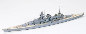 Okręt, German Scharnhorst, skala 1:700, Tamiya 77518
