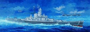 Okręt, U.S.S. Massachusetts, skala 1:350, TRUMPETER 05306