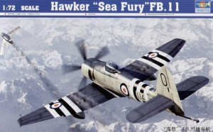Hawker "Sea Fury" FB11, skala 1:72, TRUMPETER 01631