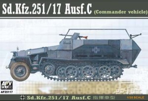 SdKfz 251/17 Ausf C Command Halftrack , skala 1:35, AFV-CLUB 35117