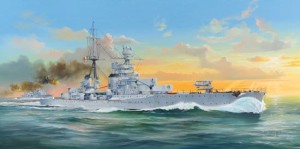 Italian Heavy Cruiser Zara , skala 1:350, TRUMPETER 05347