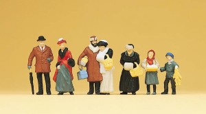 Na kiermaszu świątecznym, skala H0, PREISER 12195