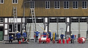 Zestaw dodatków straży pożarnej, skala H0, BUSCH 1076