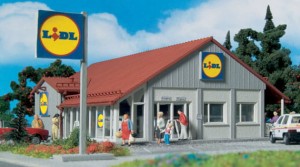 Supermarket "Lidl", skala H0, VOLLMER 43662