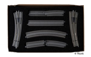 Zestaw torów do rozszerzenia, "tor równoległy 1", skala TT, TILLIG 01834