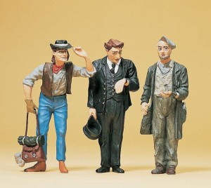 Konduktor amerykański i podróżni, skala G, PREISER 45099