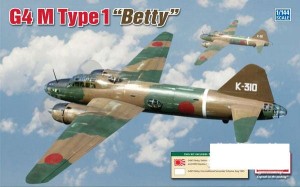 Samolot,  Mitsubishi Betty G4M, IJN, IJA  , skala 1:144, MINICRAFT 14634