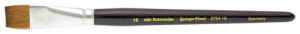 Pędzel płaski 08 z oprawą okrągłą (naturalne włosie), SPRINGER 2754-08