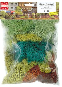Porosty mchu, skala wszystkie, skala H0, BUSCH 7105