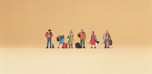 Podróżni, skala N, PREISER 79017