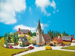 Komplet zabudowy wiejskiej, skala N, FALLER 232220