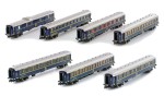 Zestaw 7-wagonów osobowych Riviera Express, skala N, KATO/Lemke K23217