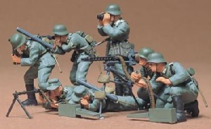 Figurki, German Machine Gun Troops, skala 1:35, Tamiya 35038