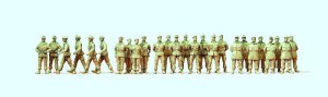 Żołnierze Bundeswery na placu apelowym, skala H0, PREISER 72535