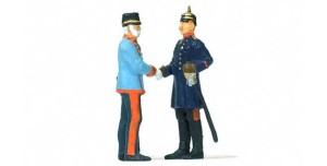 Cesarz Wilhelm II i cesarz Franz Joseph, skala H0, PREISER 29085