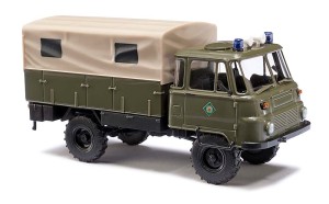 Robur LO 2002 A, Polizei, skala H0, BUSCH 50209