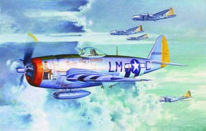 Samolot, P-47D Thunderbolt, skala 1:32, TRUMPETER 02263