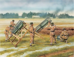 Sprzęt wojskowy + figurki, German Rocket Launcher w/Crew, skala 1:35, Dragon 6509