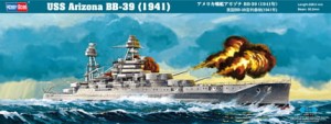 Pancernik USS Arizona BB-39 wersja z 1941 r., skala 1:350, Hobby Boss 86501