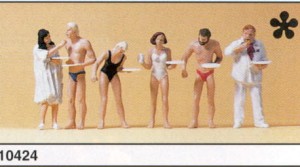 Przy bufecie, skala H0, PREISER 10424