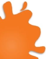 Farba akrylowa, HOBBY COLOUR H024 ORANGE YELLOW(G), poj. 10 ml, Gunze - Mr. Hobby H024