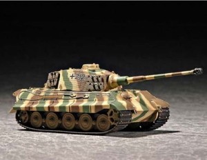 King tiger (H) with Zimmerit, skala 1:72, TRUMPETER 07291