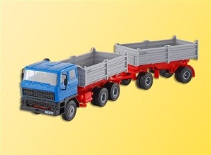 Wywrotka DAF z przyczepą , skala H0, KIBRI 14651