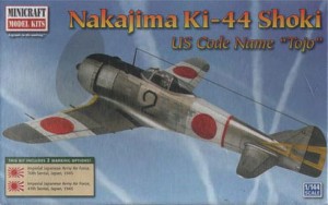 Samolot, Nakajima Ki-44 Shoki , skala 1:144, MINICRAFT 14656