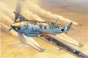 Messerschmitt Bf 109E-4/Trop , skala 1:32, TRUMPETER 02290