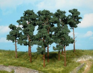 Sosny, 14 szt 10-16 cm, skala wszystkie, HEKI 1413