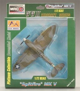 Supermarine Spitfire Mk V USAF 4FG 355FS 1942, skala 1:72, Easy Model37215