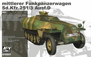 SDKFZ 251/3 AUSF. D, skala 1:35, AFV CLUB 35S47