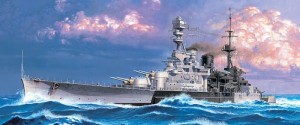 Okręt,HMS Repulse, skala 1:700, Tamiya 31617
