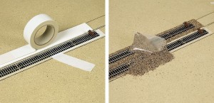 Taśma podkładowa pod tory, skala N, BUSCH 7120