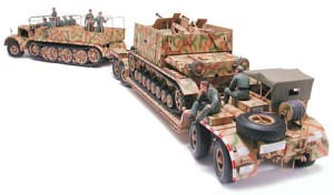 Pojazd wojskowy, FAMO & Sd.Ah.116 mit Tieflader, skala 1:35, Tamiya 35246