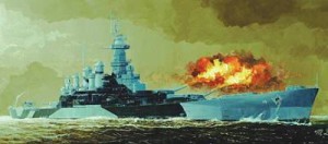 Okręt, U.S.S North Carolina, skala 1:350, TRUMPETER 05303