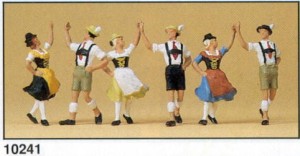 Taniec w kole, skala H0, PREISER 10241