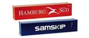 Zestaw 2-kontenerów, skala H0, HERPA 076449